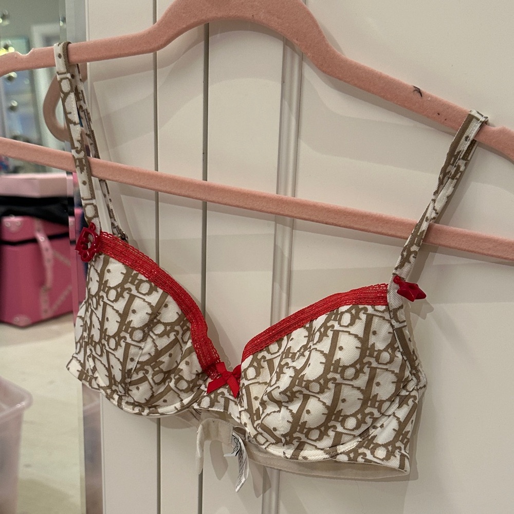 Christian Dior hardcore vintage Lingerie set 32b small thong Rare! - Picture 5 of 9